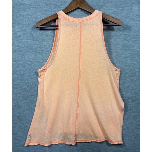 Free People Movement Womens Tank M Peach Sleeveless Top Lightweight Activewear - Picture 5 of 5